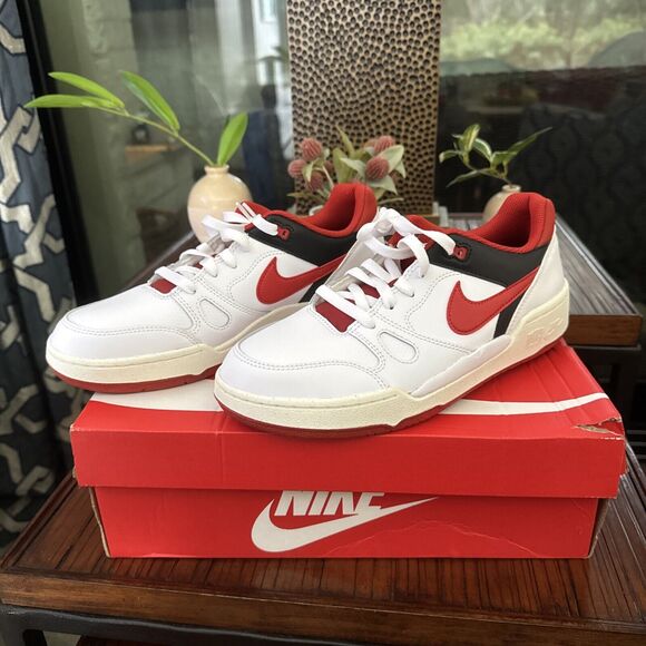 New Size 11.5 Nike FB1362-102 Men\'s Full Force Low Shoes Sneaker Red White main image 8